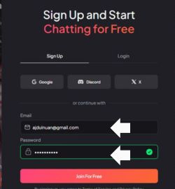 Korak 2 Unesite svoju e-mail adresu i lozinku