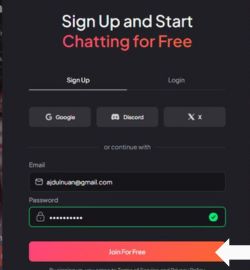 Korak 3 Kliknite na Pridružite se besplatno